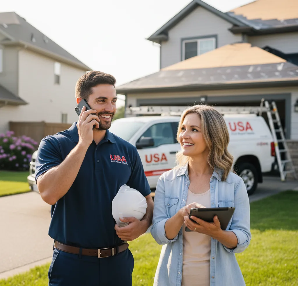 USA Roof Repair Experts customer support in Manson